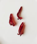 Hibiscus flowers from Ms. Luo's organic farm in Yongan, Fujian — sun-dried 10 days, caffeine-free