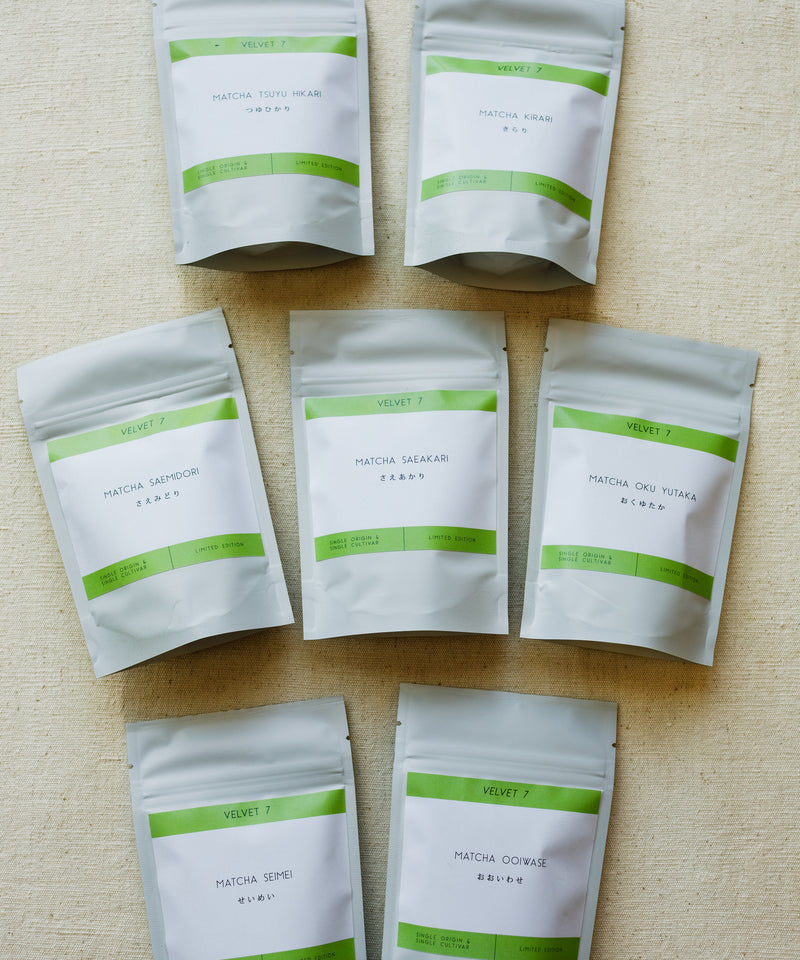 Matcha Velvet 7 Tasting Flight