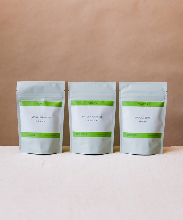 Matcha Velvet 7 Tasting Flight