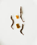 Yuzu & Gold Guanyin black tea leaves with Chinese yuzu peel from Longquan, Zhejiang