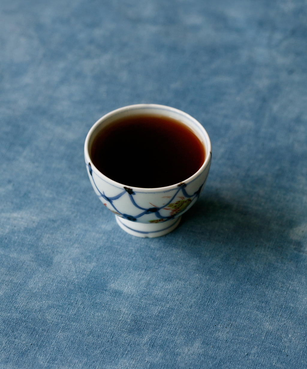 Xigui Shou wet leaves after brewing — ancient tree ripe pu'erh, Zhang Tianwen, Xigui Village, Yunnan