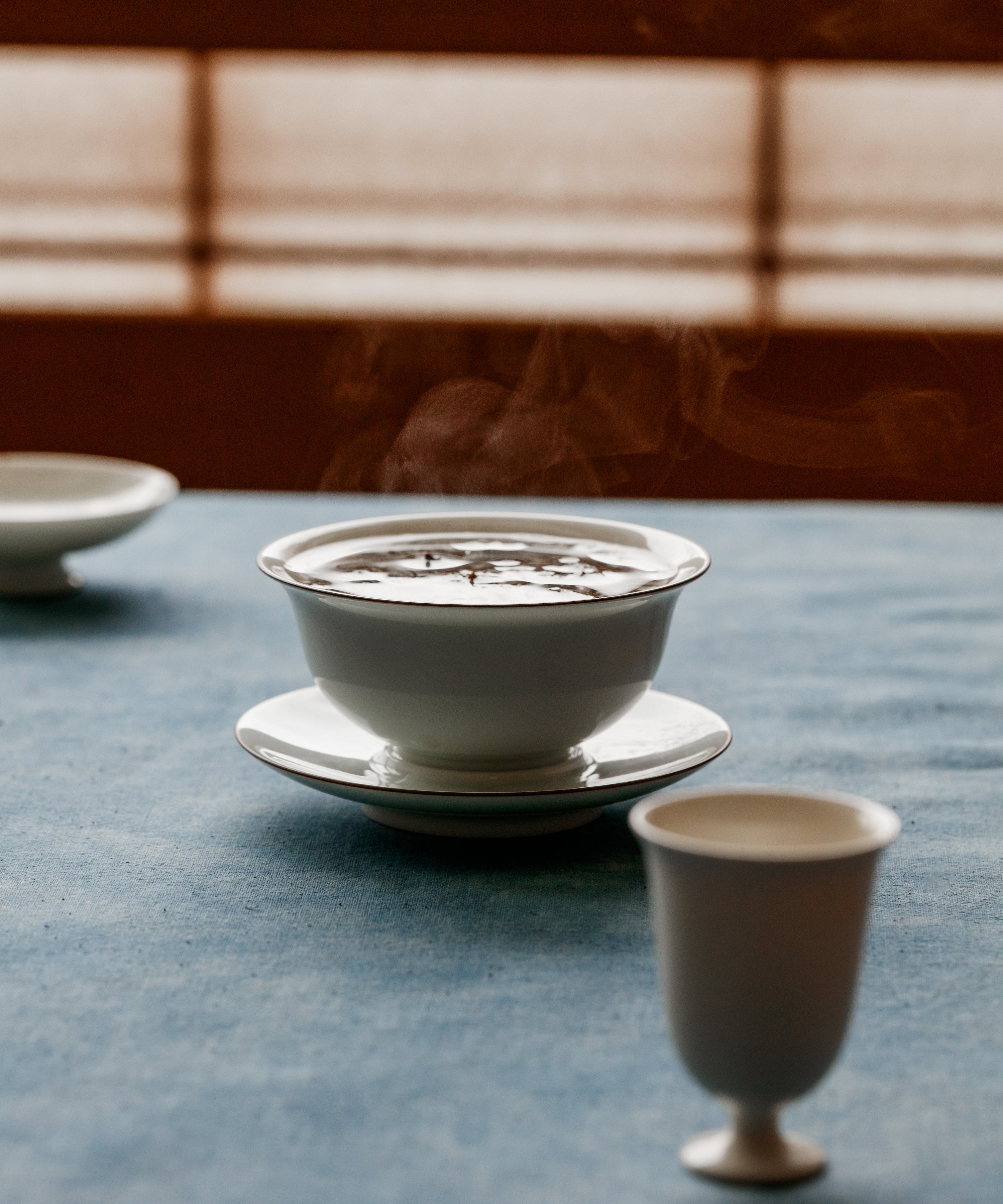 White Shuixian wet leaves after brewing — Shuixian leaves as white tea, Yongchun, Fujian