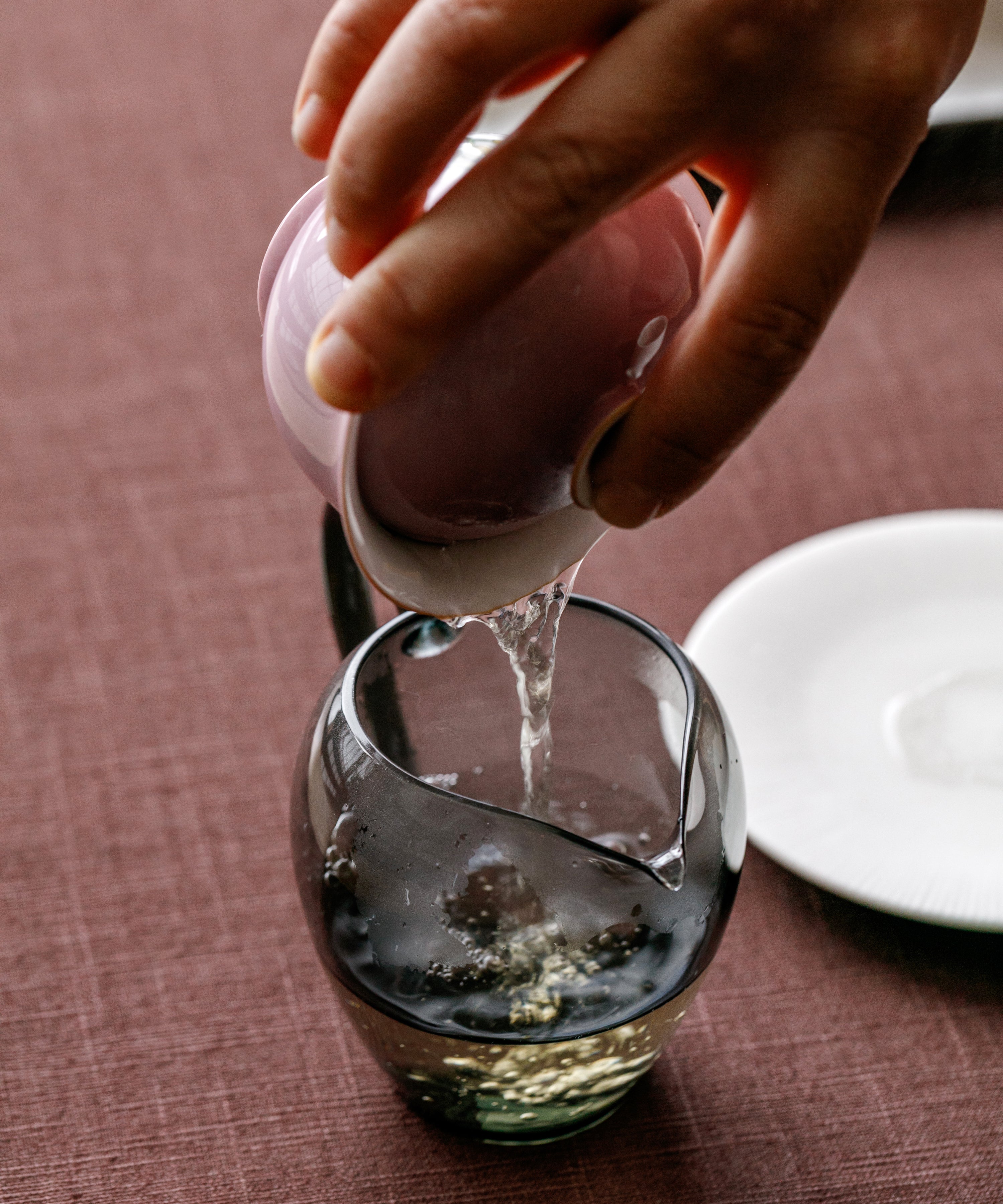 Old Grove Shuixian wet leaves after brewing — semi-wild from White Crane Mountain, Yongchun, Fujian