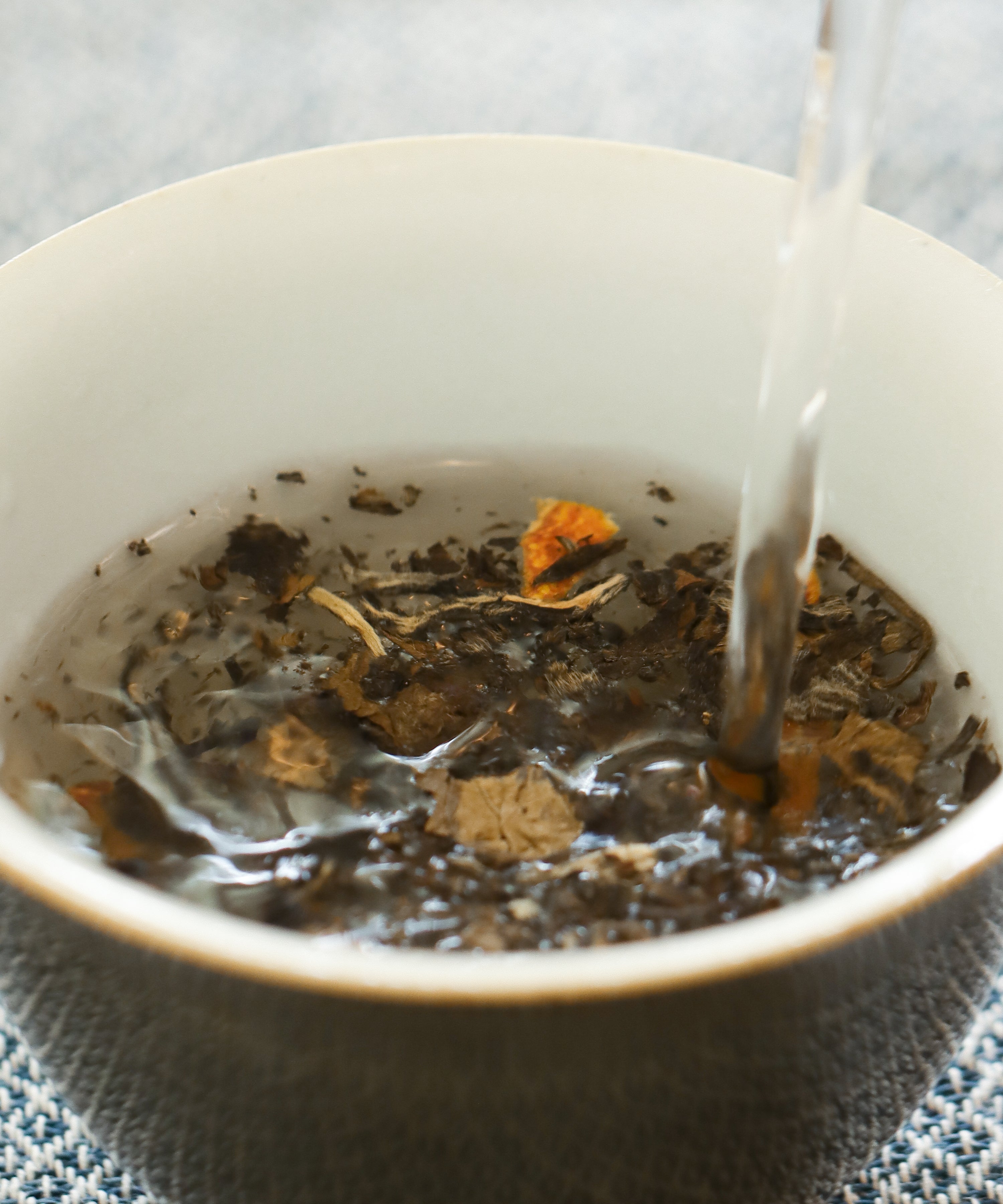 Imperial White & Orange Peel liquor — spiced, medicinal white tea with beguiling depth, Fuding