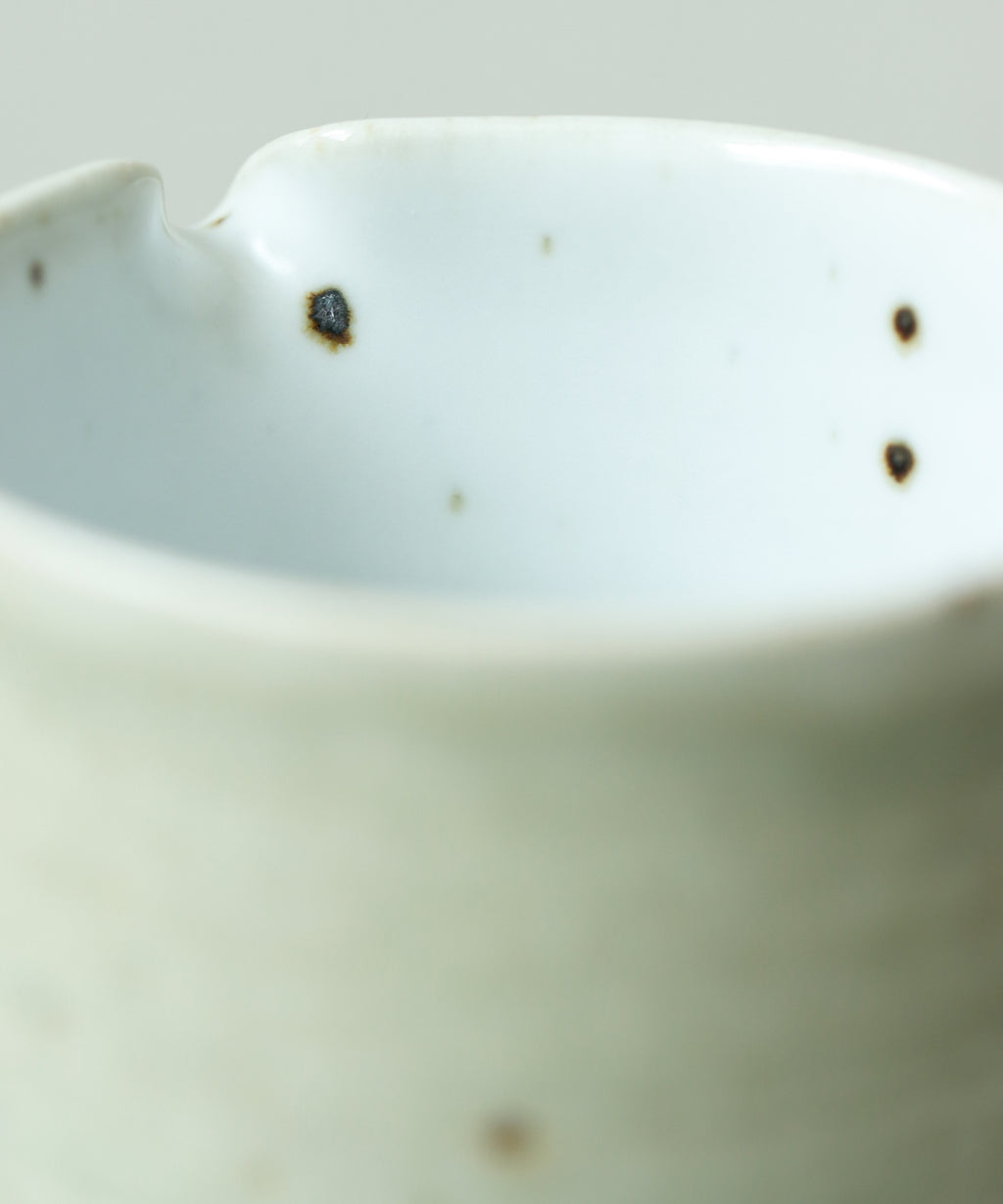 Green Celadon Pitcher Type IV side angle, matte celadon glaze, reduction-fired at 1300°C, Wang Xinghua