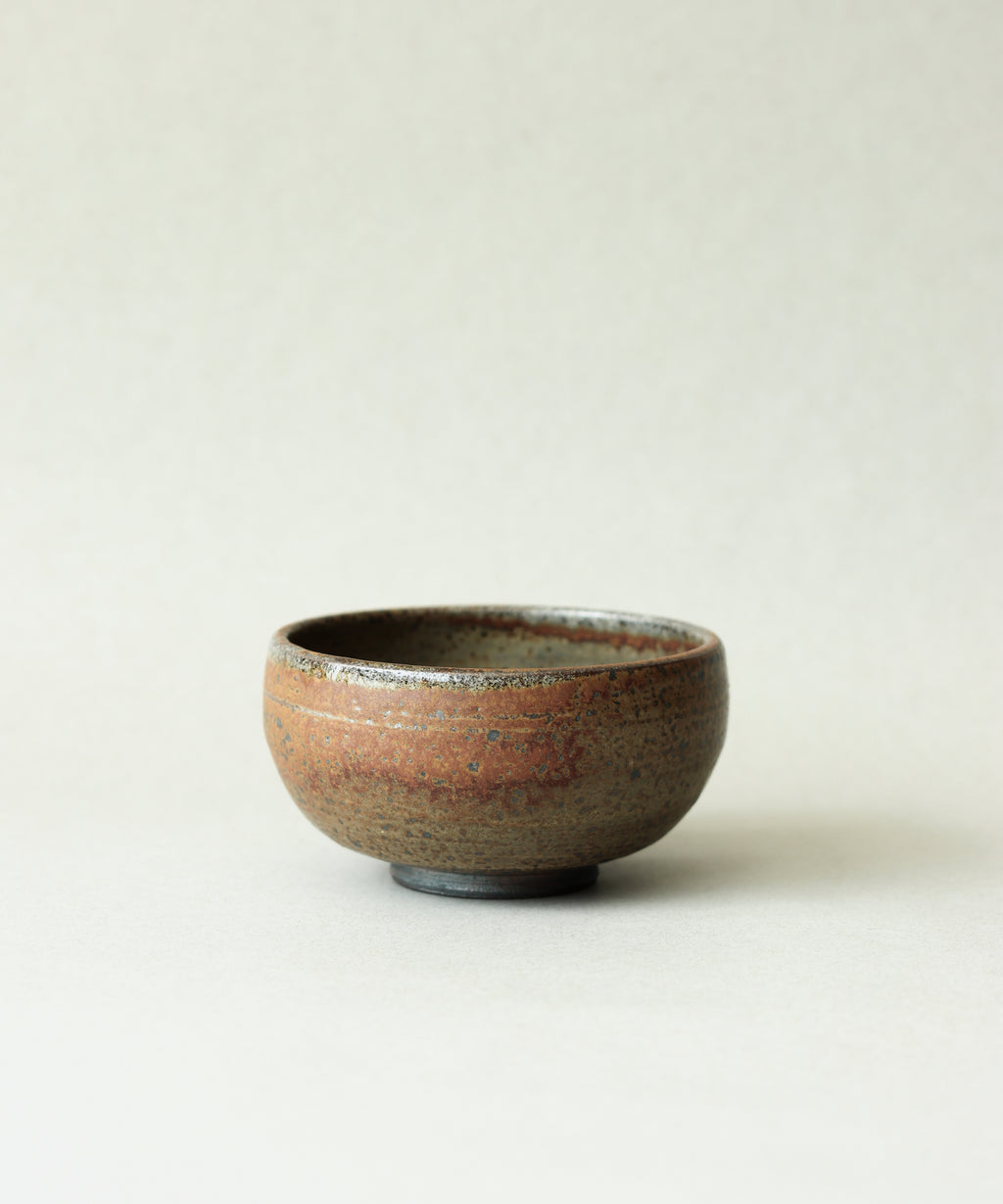 Zisha Celadon Bowl Two handcrafted soda-fired bowl by Wei Cheng, Yixing purple clay