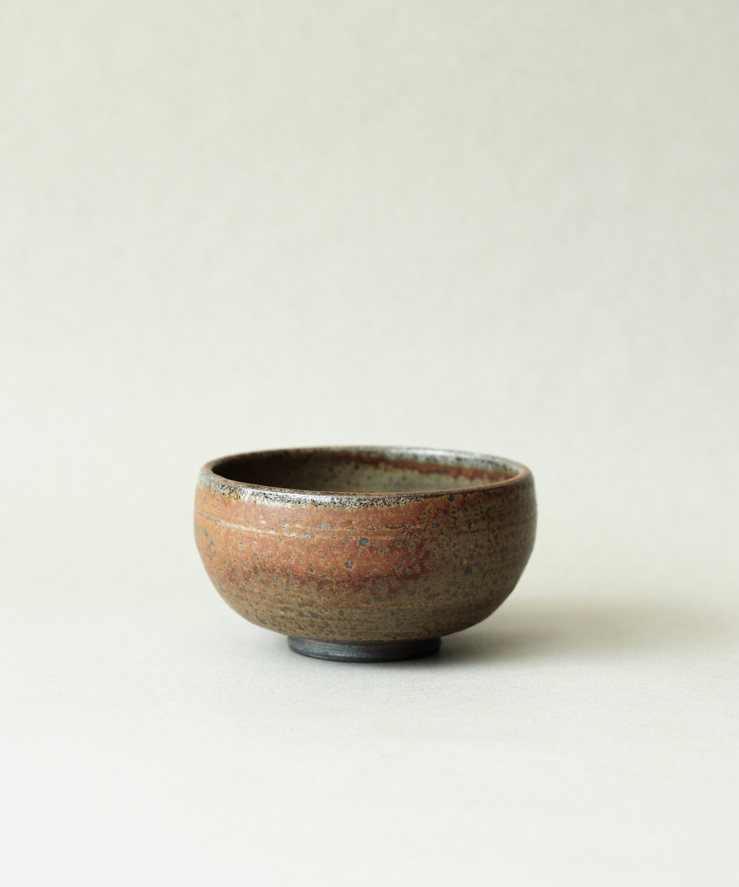 Zisha Celadon Bowl Two handcrafted soda-fired bowl by Wei Cheng, Yixing purple clay