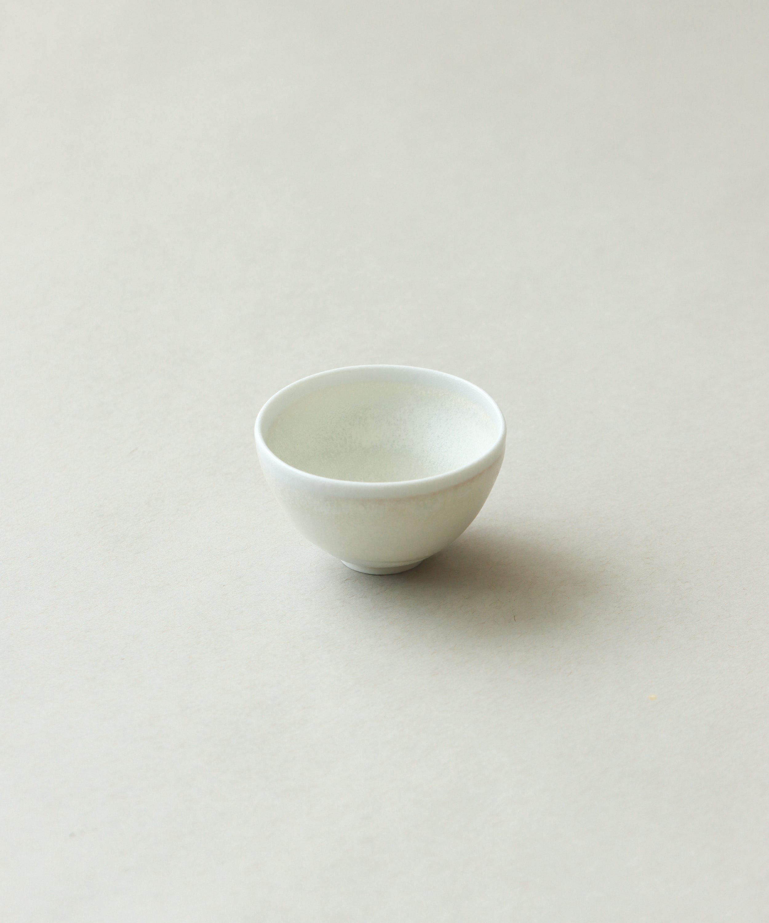 Celadon Tea Cup side view, thin porcelain walls by Wei Cheng