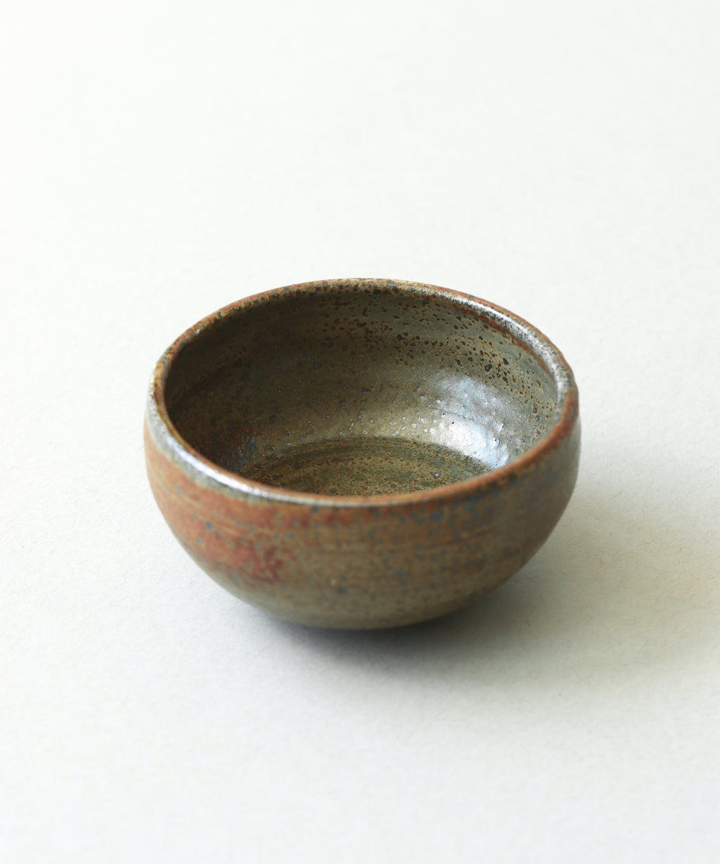 Zisha Celadon Bowl Two side view, celadon glaze on Yixing zisha clay body