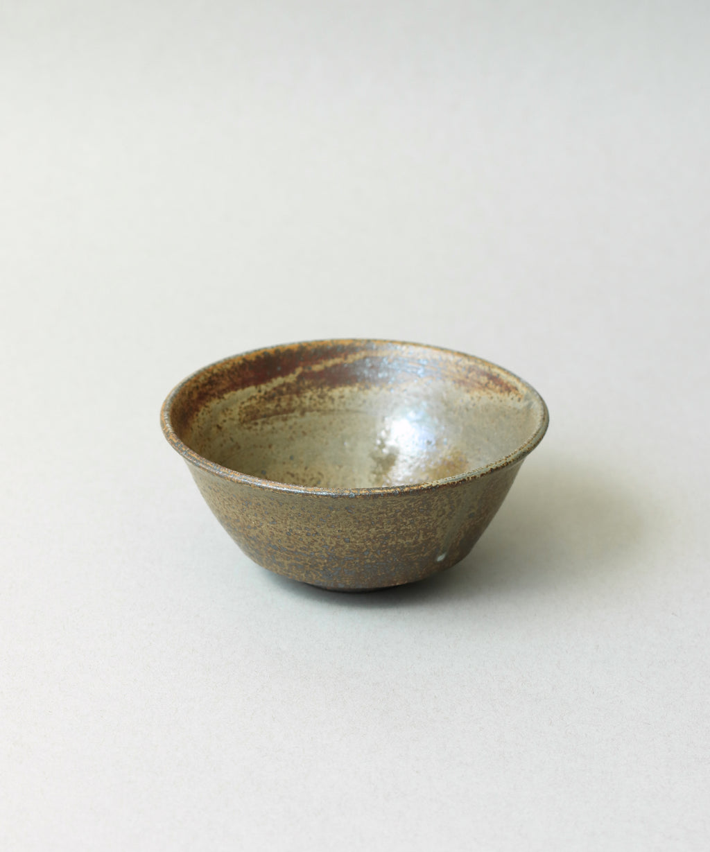 Zisha Celadon Bowl One side view, Yixing zisha and BC clay blend with celadon