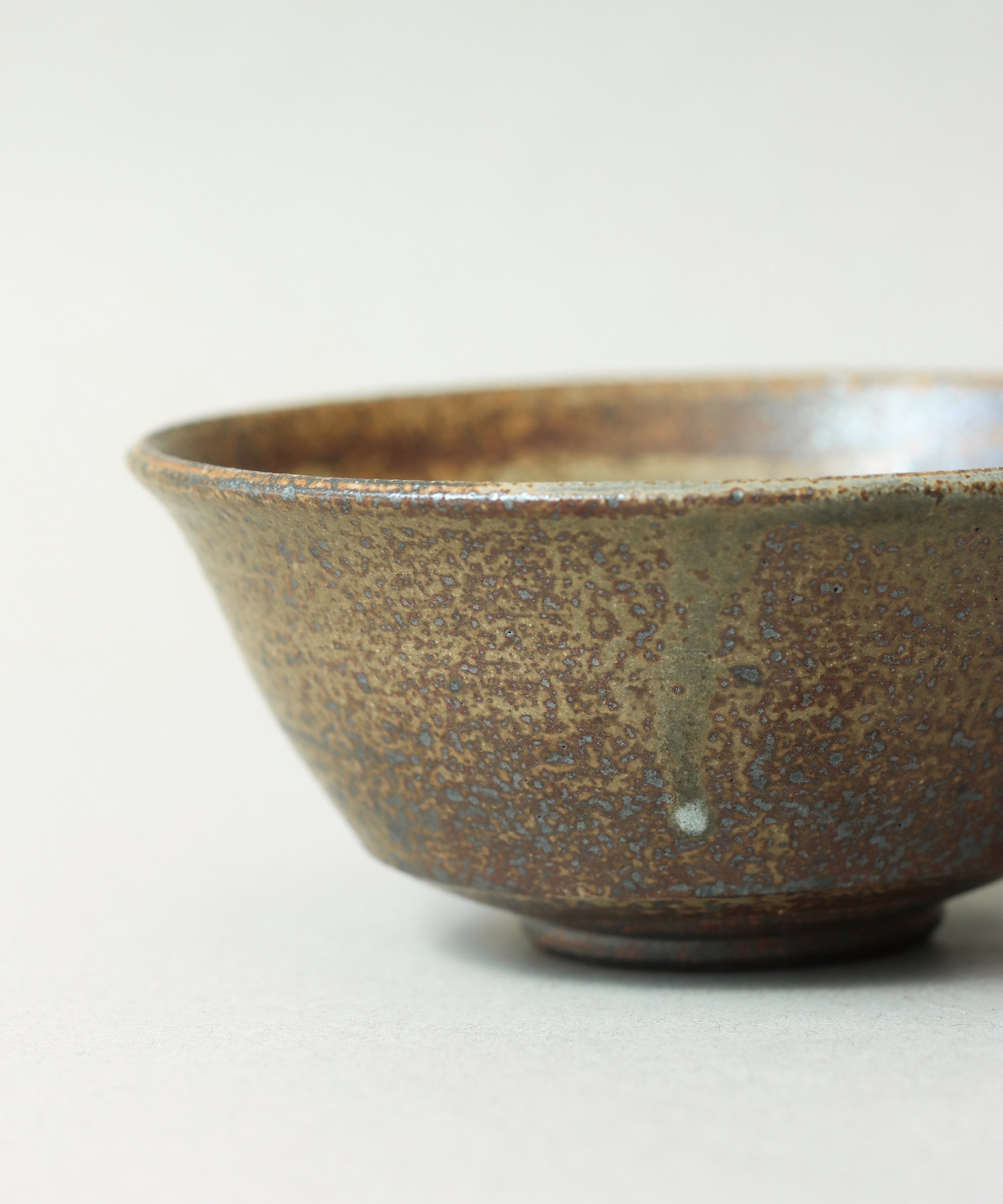 Zisha Celadon Bowl One underside, soda-fired at Shadbolt Centre, Burnaby BC