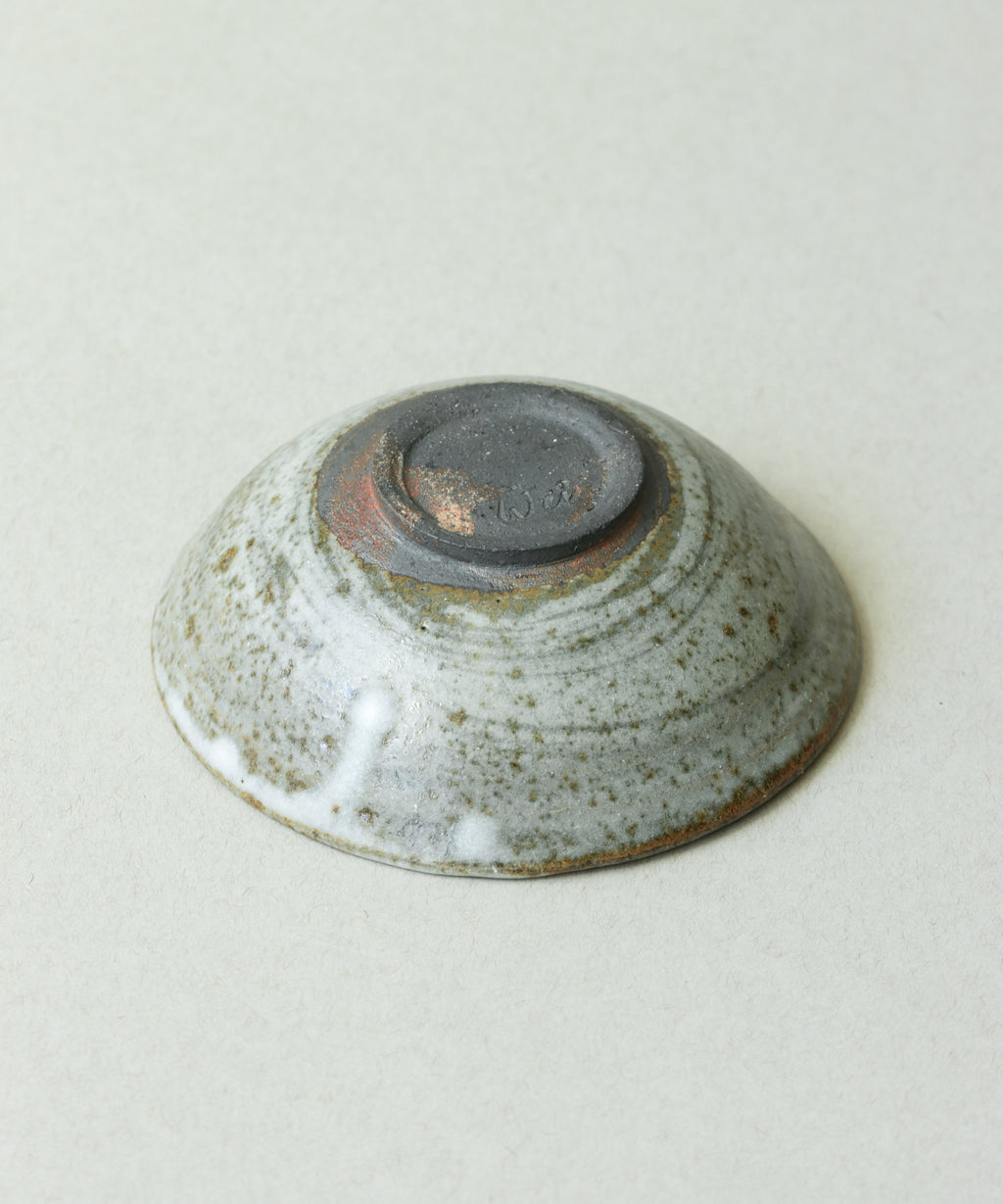 Zisha Plate One underside, soda-fired at Shadbolt Centre, Burnaby BC