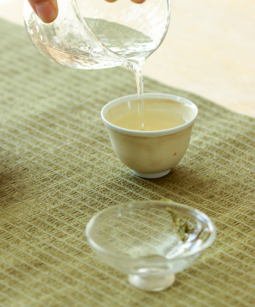 Yellow Bamboo Tea Cup handcrafted at Shadbolt Centre, Burnaby BC