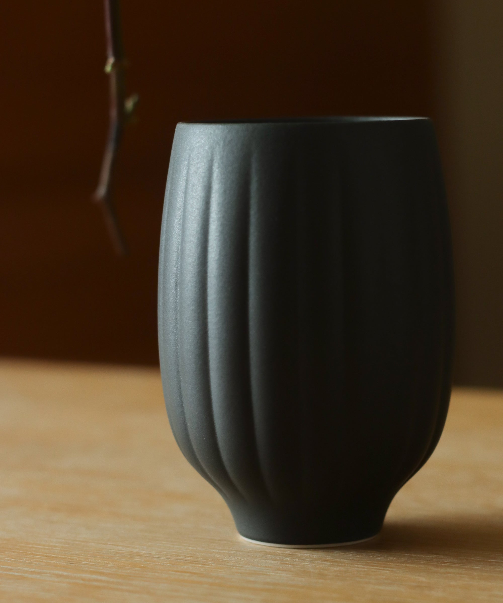 "Melon" Cup Matte Black