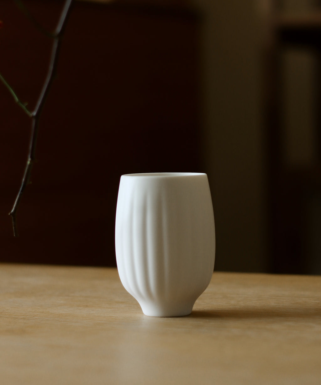 "Melon" Cup Matte White