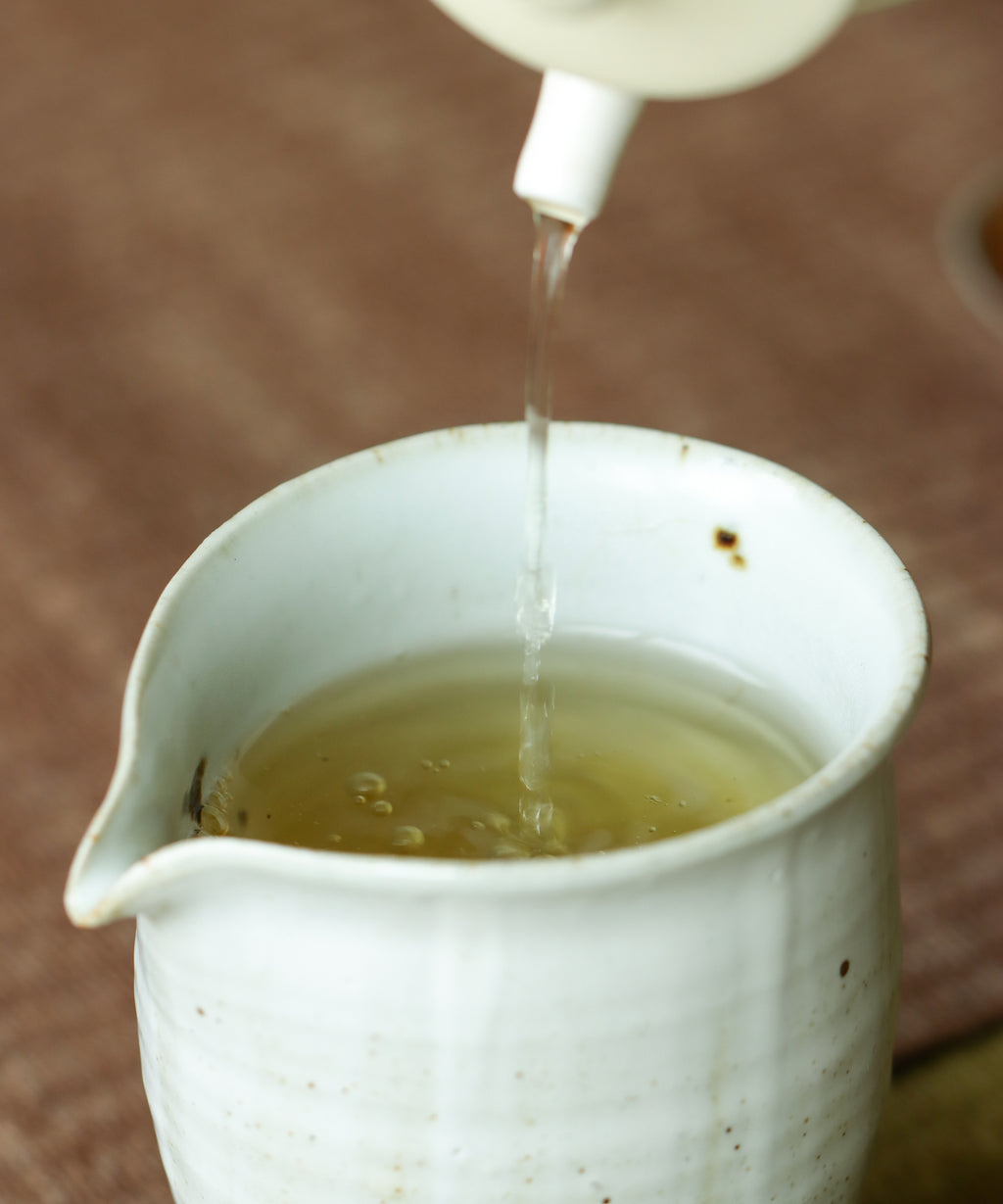 Ancient Spring wet leaves — Mengku and Jinggu Dabai blend pu'erh, Jinggu, Yunnan
