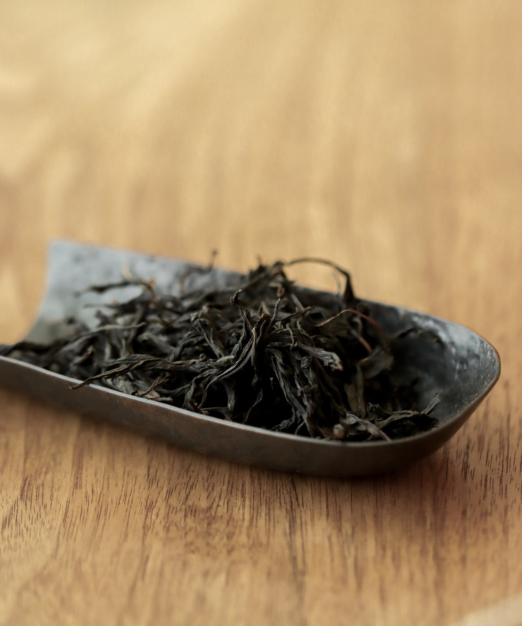 Rocky Black dry leaves — charcoal baked wild black tea from 100-year-old trees, Zhenghe, Fujian