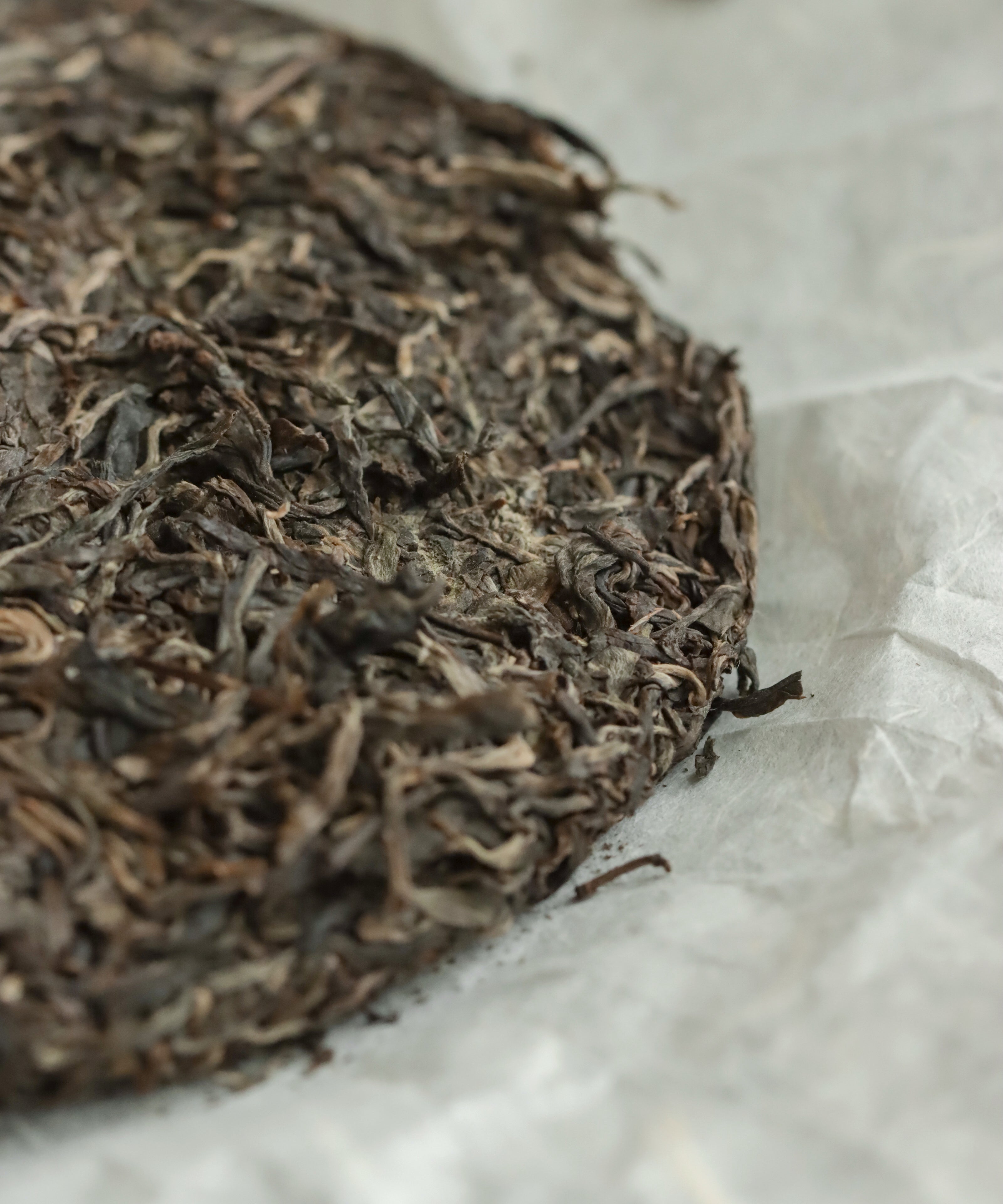 Wuliangshan dry leaves — aged sheng pu'erh from Wuliangshan mountain range, Pu'er, Yunnan