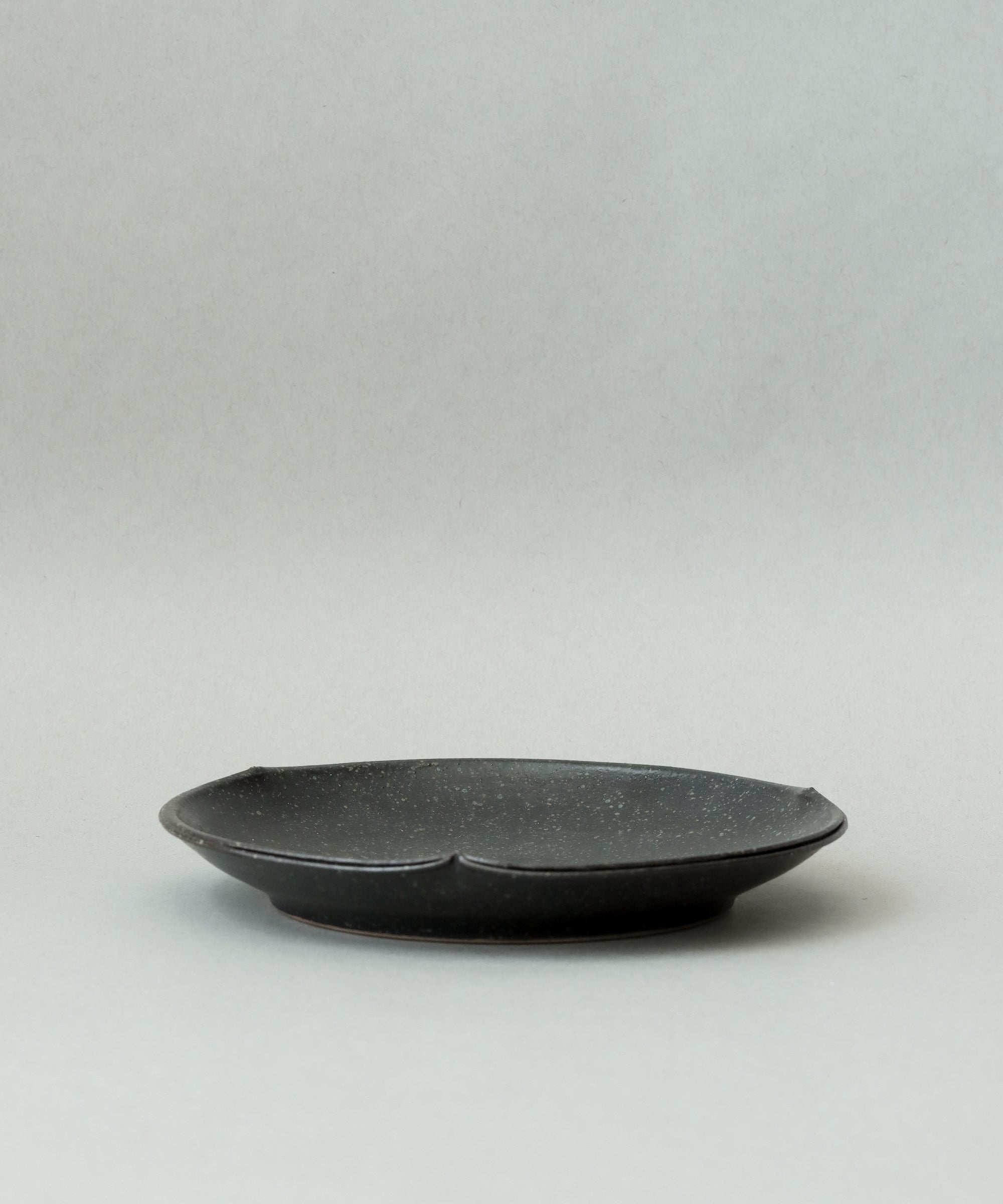 Plate No. 17 side view, handcrafted form, Wang Xinghua, Jingdezhen porcelain
