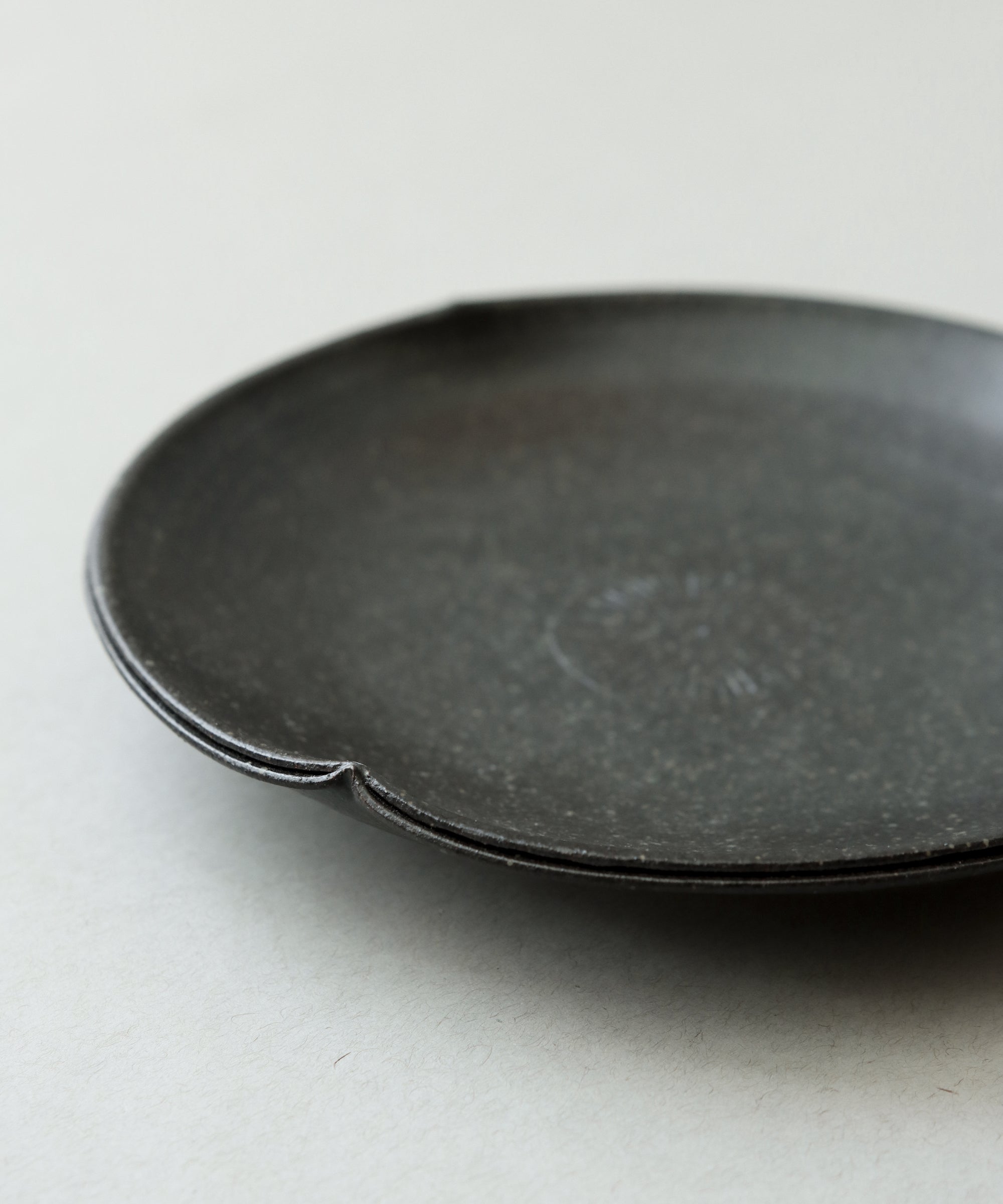 Plate No. 17 top view, organic form and glaze, Wang Xinghua ceramics, Jingdezhen