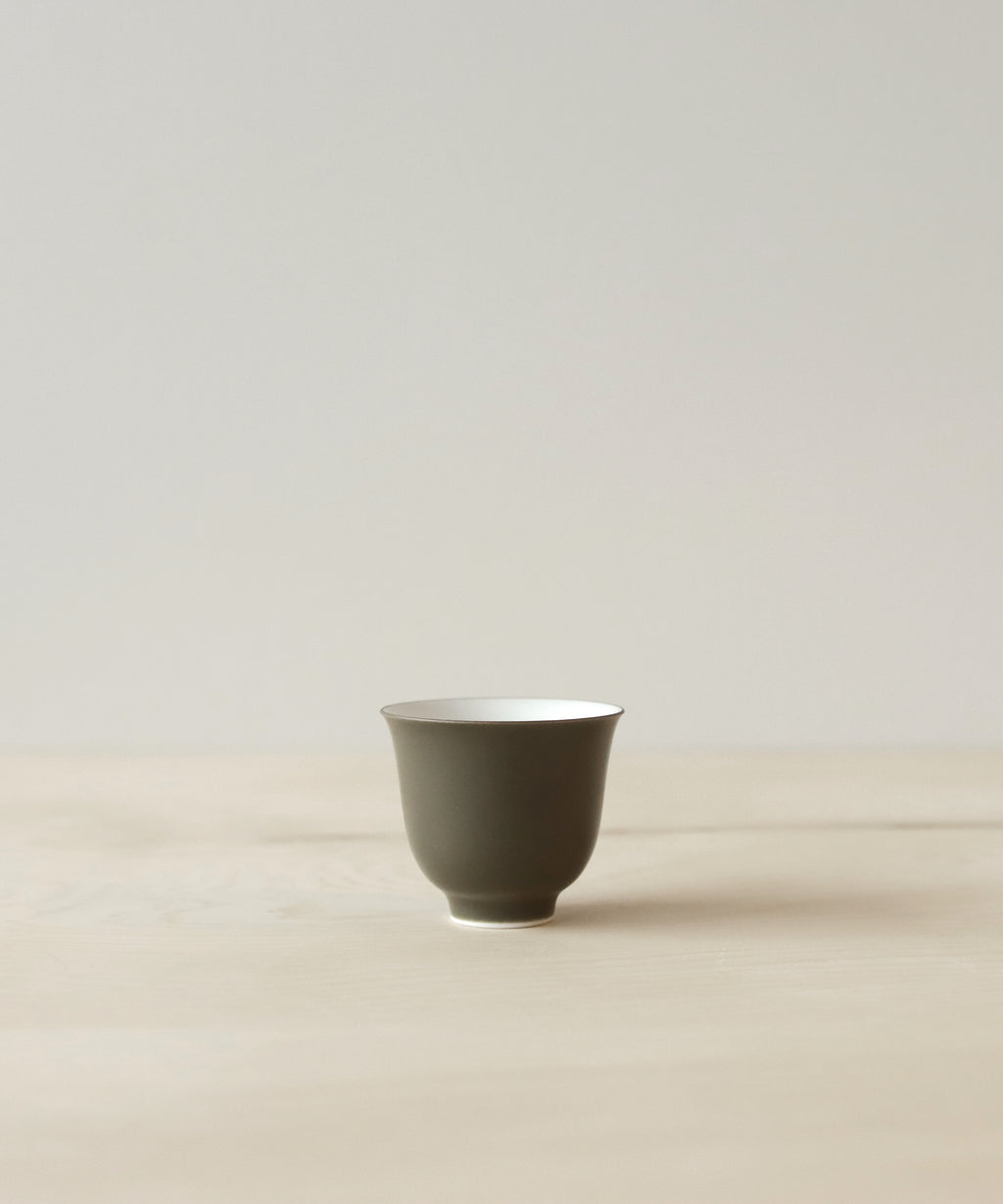 Olive Green Tea Cup