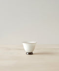 Pearl White & Brown Tea Cup