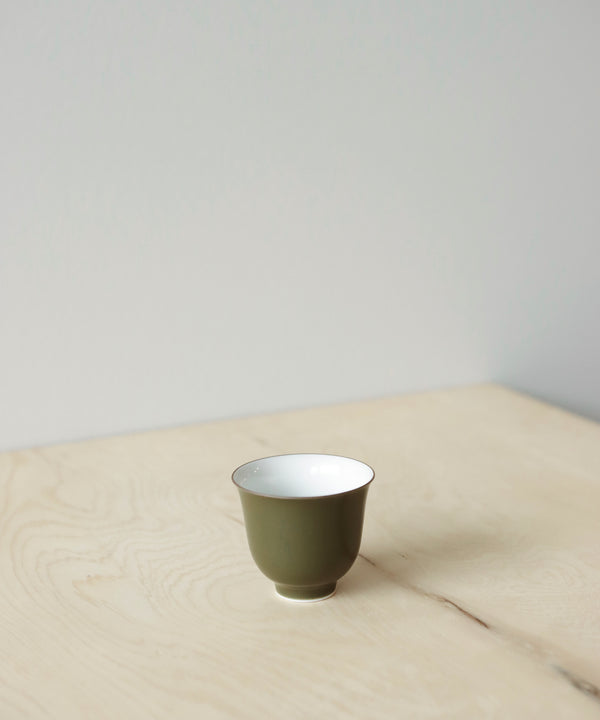 Olive Green Tea Cup