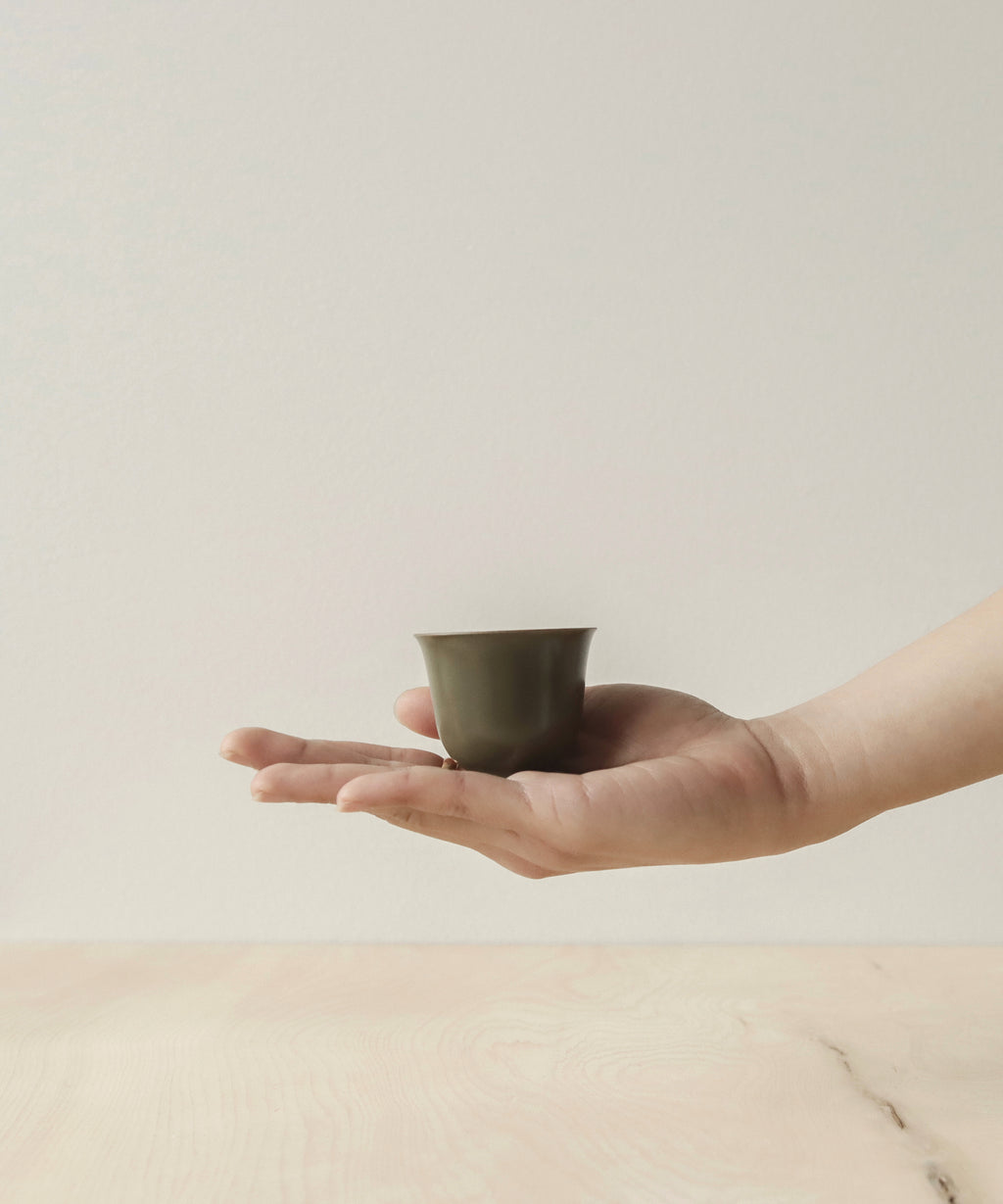 Olive Green Tea Cup