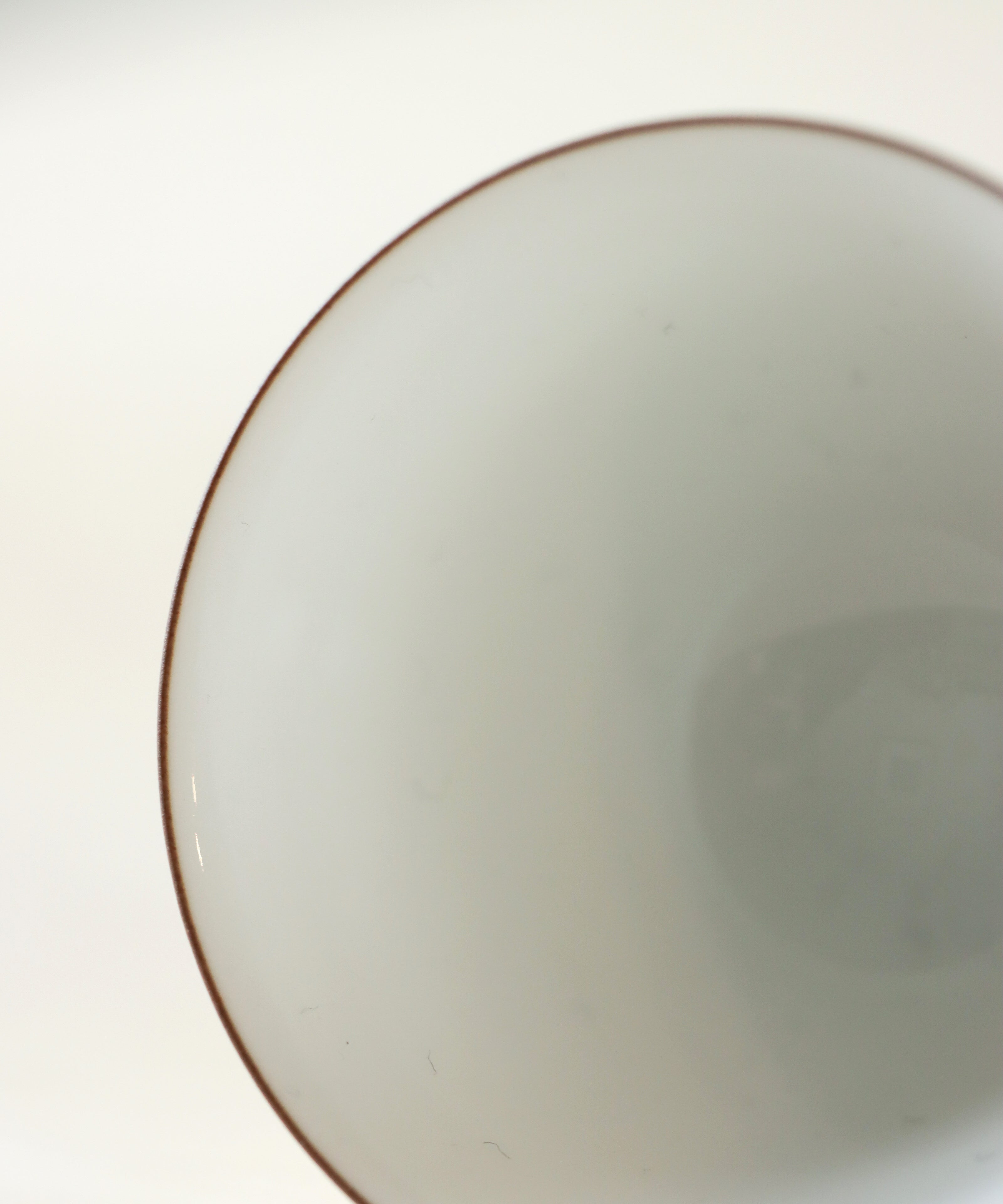 Pearl White & Brown Tea Cup