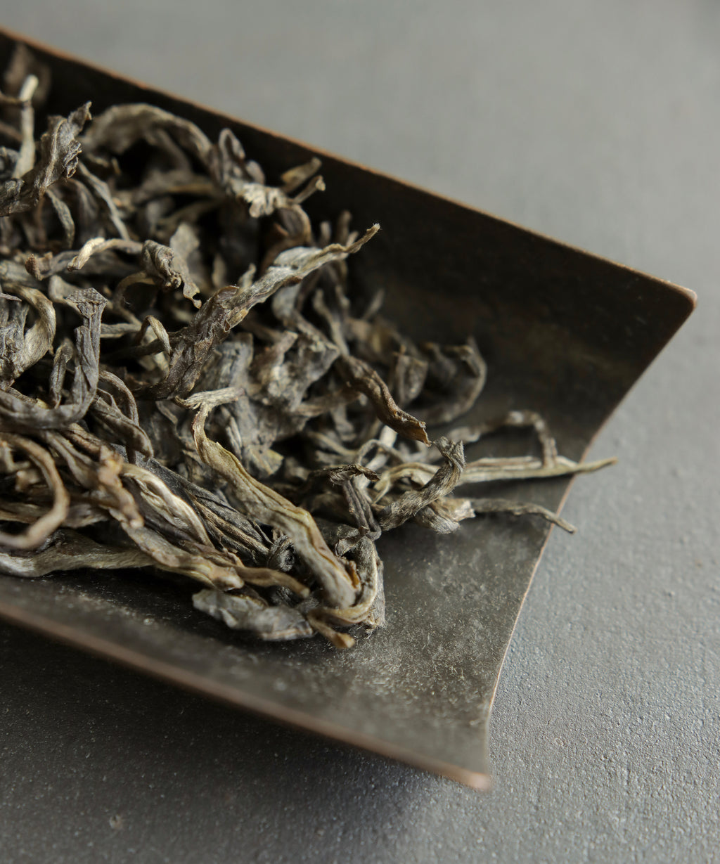 Bulangshan Sheng liquor — raw pu'erh with tobacco and earthiness, Weidong village, Menghai, Yunnan